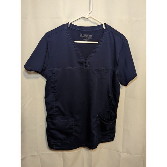 Grey's Anatomy Other - Greys Anatomy Barco Prof Scrubs Top Women's XL Blue Medical Dental Vet Tech